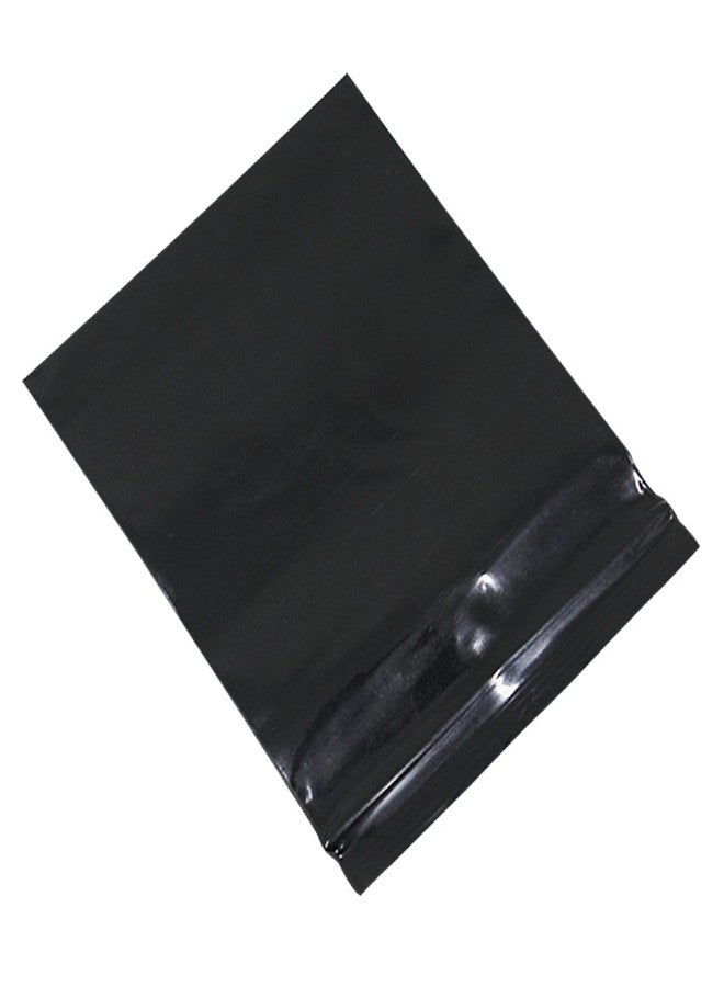 PABCK 100 Pieces Black Reclosable Zip Bags 5.1mil Thickness Poly Plastic Packaging Resealable Zipper Lock Closure Bag for Storage (3.9x5.9 inch) - Image 3